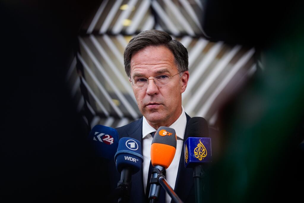 Mark Rutte became known in diplomatic circles as 'The Trump Whisperer' for the way he gently talked down the then US president in 2018. Photograph: Simon Wohlfahrt/Bloomberg