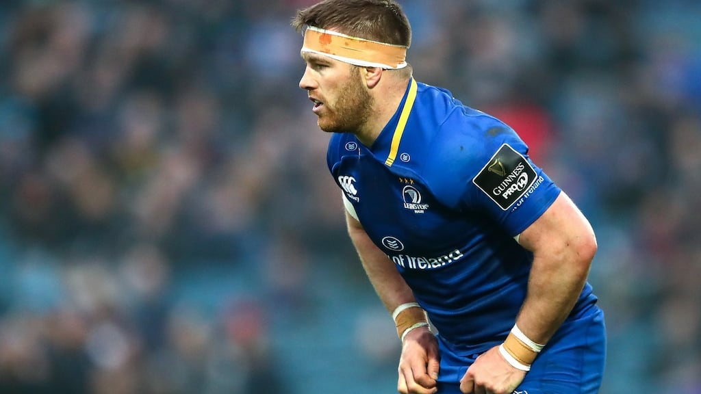 Leinster’s Sean O’Brien is unlikely to feature again this season for the province. Photograph: James Crombie/Inpho