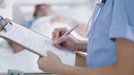 Just under 600 people on hospital trolleys, according to INMO