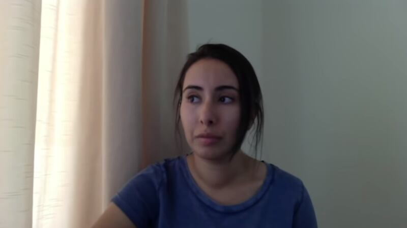 A still from the video Sheikha Latifa made before fleeing Dubai last year. Photograph: Free Latifa campaign