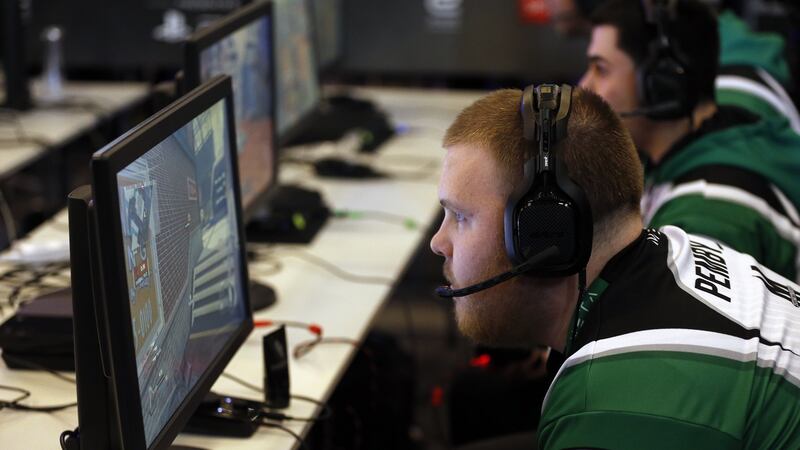 A competitor plays Call of Duty at the eSports World Convention in Paris last February. Photo: Getty Images