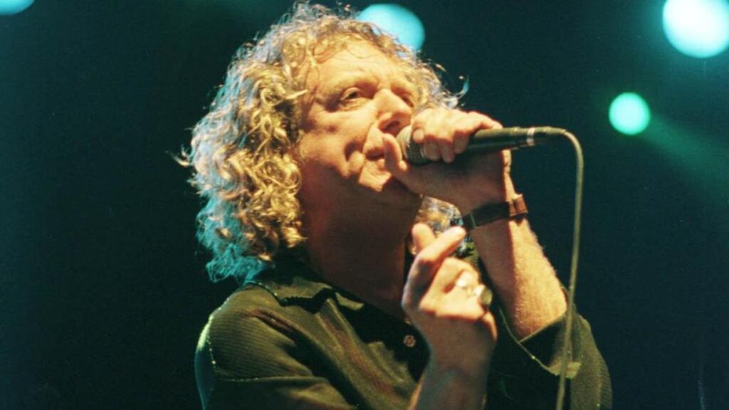 Robert Plant at the Heineken Green Energy Festival in Cork in 2000. Photograph: Dara Mac Donaill