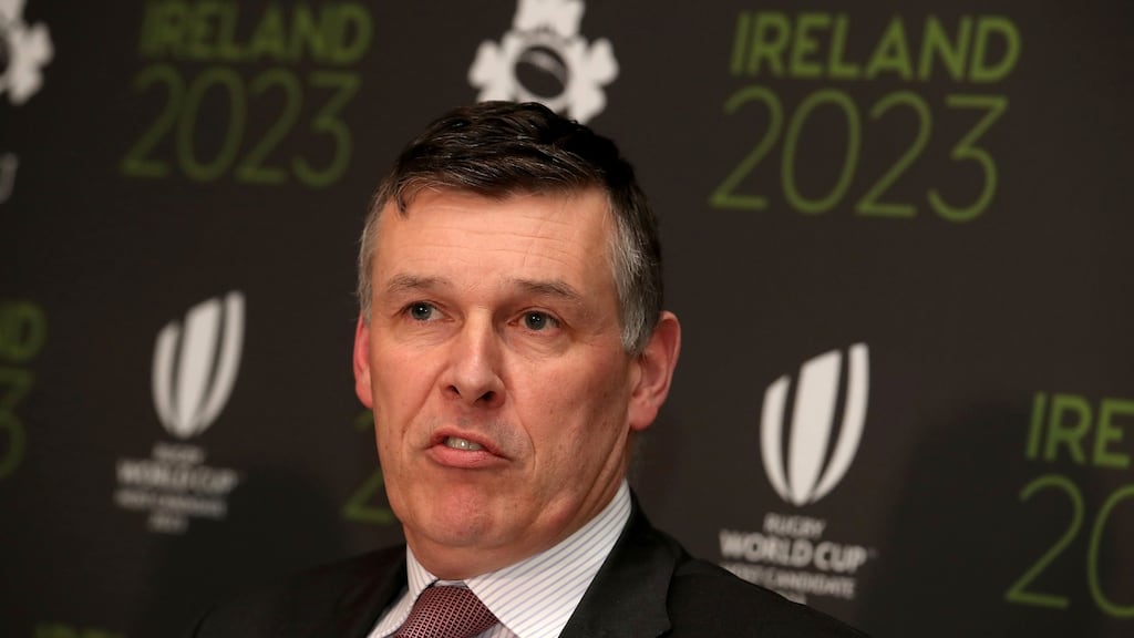 IRFU CEO Philip Browne: “We have put a really, really forceful proposal on the table to Rugby World Cup.” Photograph: Dan Sheridan/Inpho