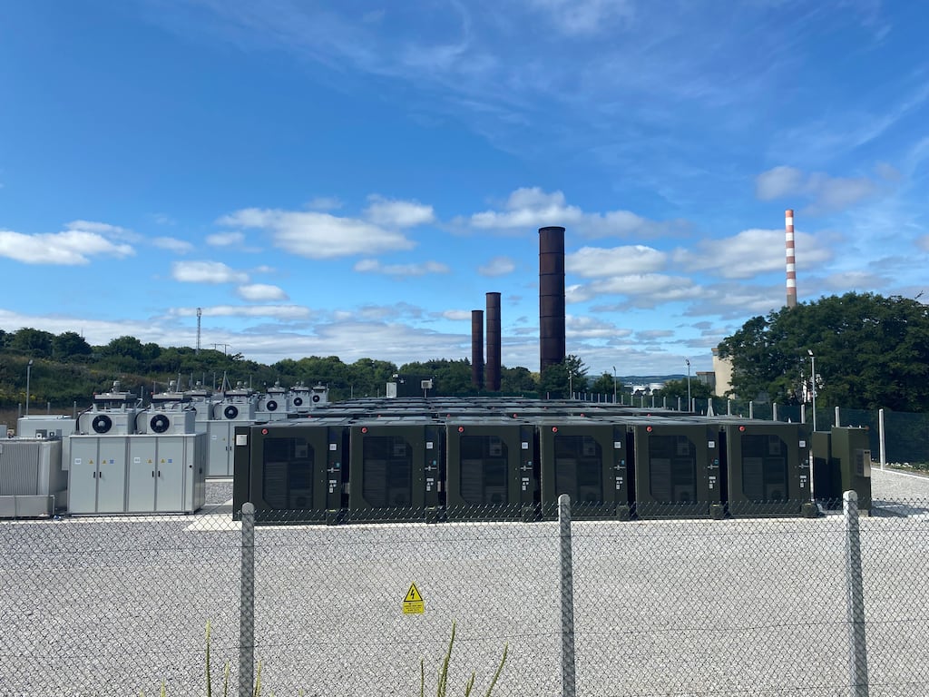 Fluence's battery storage facility at ESB Aghada in Co Cork