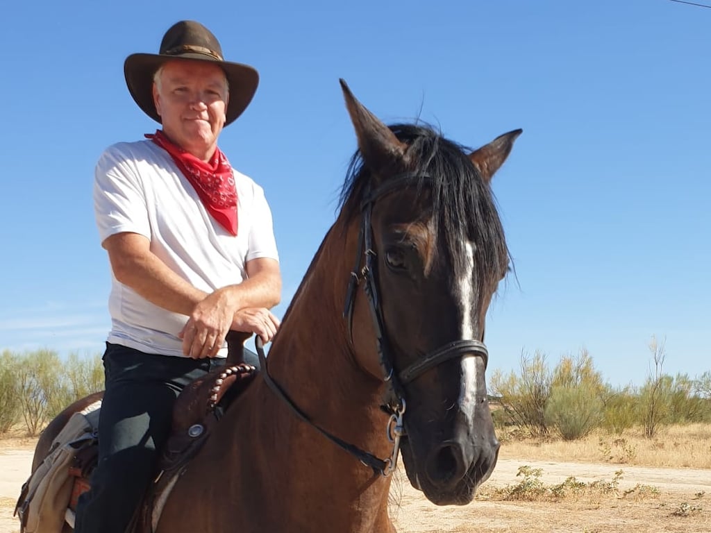 Barry Haughian works in the tech sector but horse riding helps to clear his head