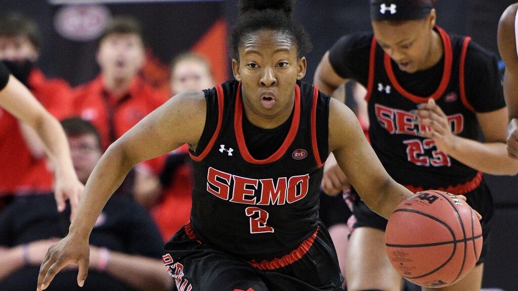 Southeast Missouri Redhawks guard Carrie Shephard. Photograph:  Michael Allio/Icon Sportswire via Getty