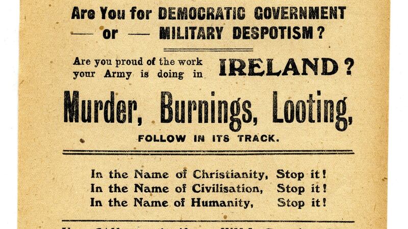 An Irish Self Determination League poster