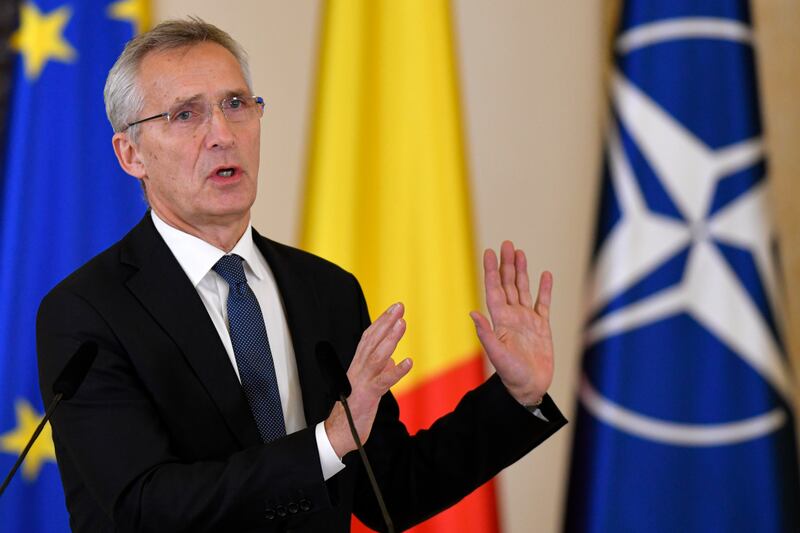 Nato secretary general Jens Stoltenberg: “We are all paying a price for Russia’s war against Ukraine. But the price we pay is in money, while the price Ukrainians pay is in blood." Photograph: Alexandru Dobre/AP