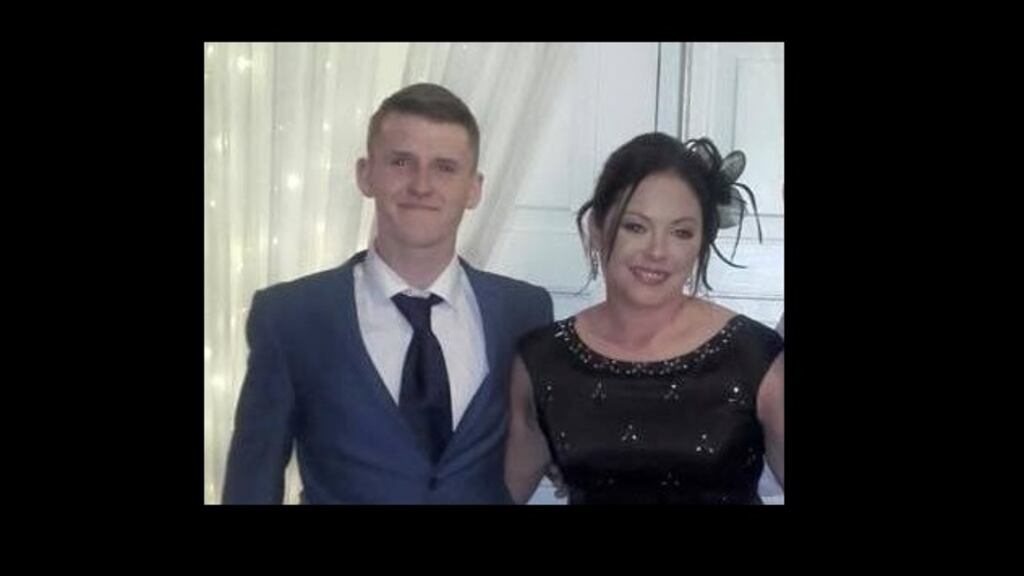 Joanne Kelly with her nephew David Kelly who was injured in a suspected hit and run incident.