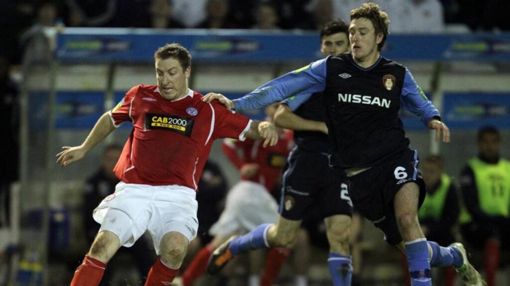 Shane McFaul (pictured right) may return for St Patrick’s Athletic in their clash again Sligo Rovers at Richmond Park. Photograph: Donall Farmer/Inpho