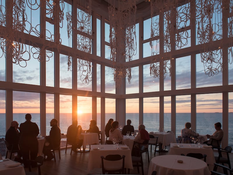Fogo Island Inn dining room, Newfoundland, Canada. Photograph: Alex Fradkin