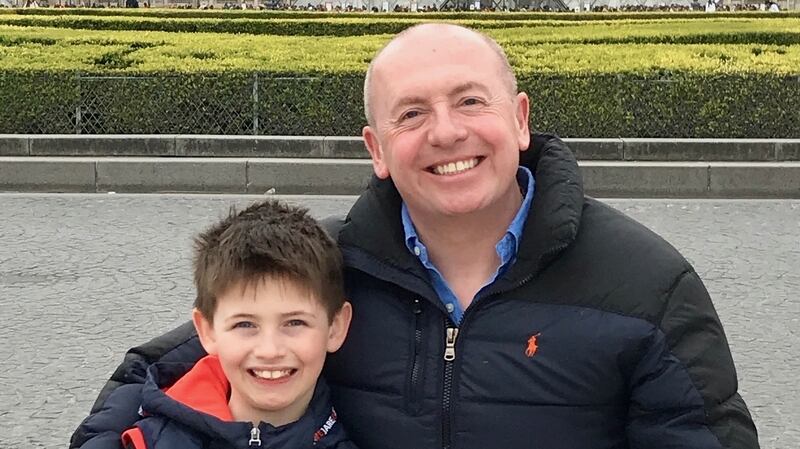 Public policy consultant Conal Timoney and son