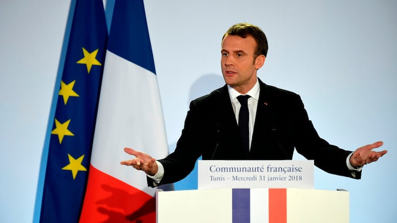 French president Emmanuel Macron: UK might find a “special way. Photograph: Eric Feferberg/Getty