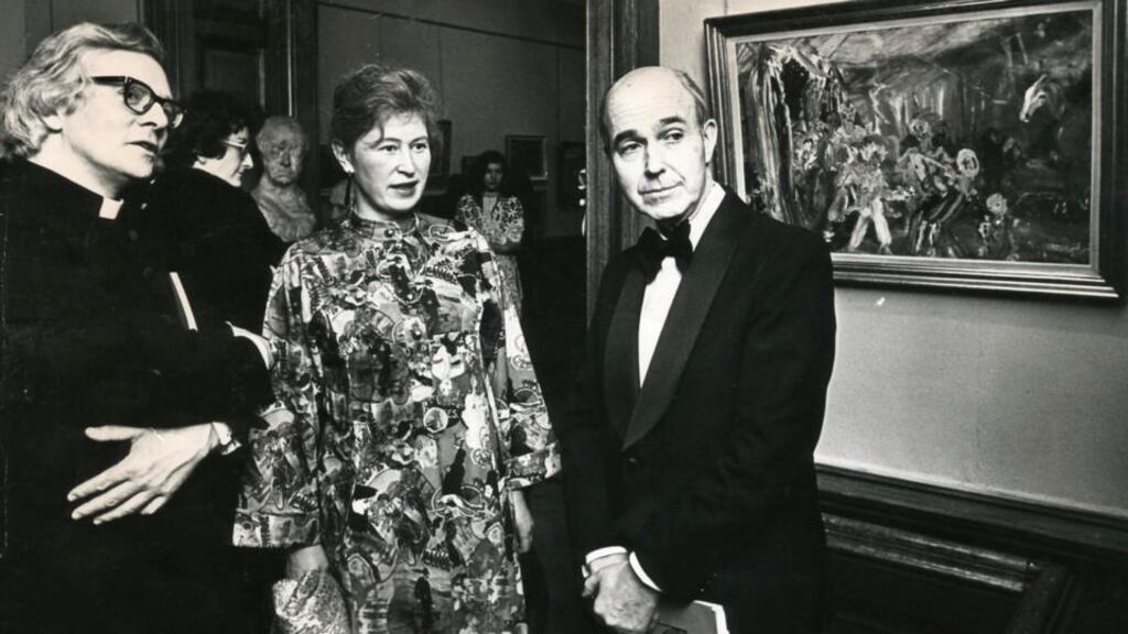 President Cearbhall Ó Dálaigh (right) was to resign after Paddy Donegan called him a “thundering disgrace”. Photograph: Pat Langan.