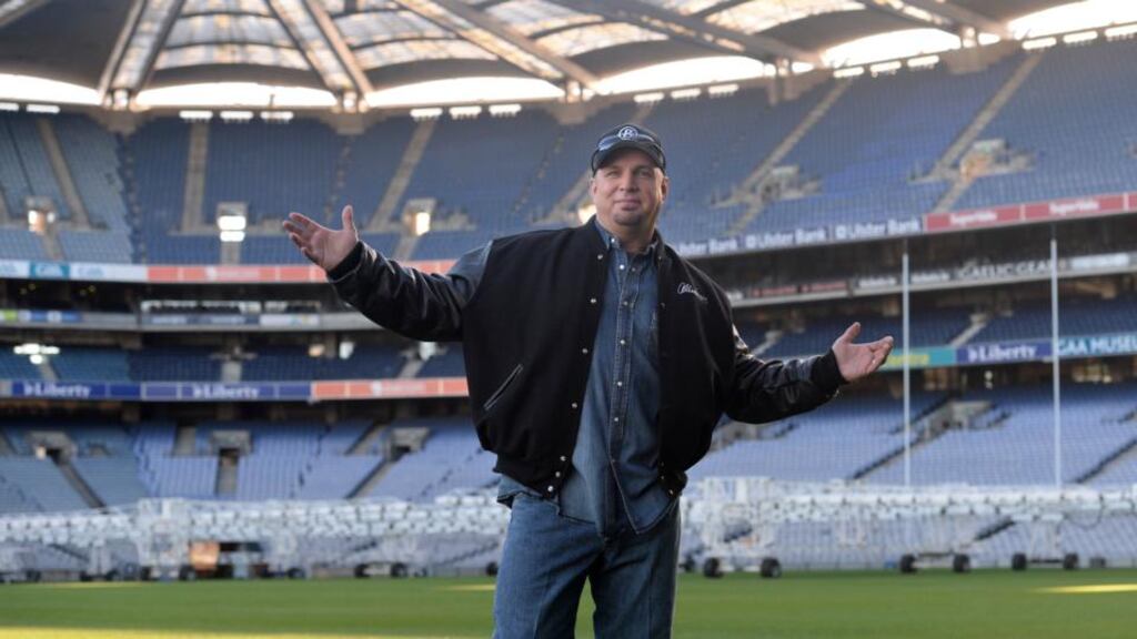 The Taoiseach’s intervention came after Garth Brooks declared he would still perform in Dublin if five concerts could be staged. Photograph: Dara Mac Dónaill