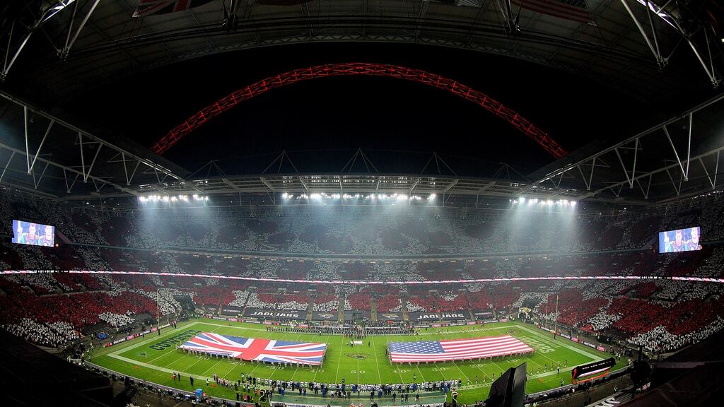 Wembley Stadium ahead of the NFL game between the Jacksonville Jaguars and the Dallas Cowboys in 2014. Photograph: Getty Images/Getty Images