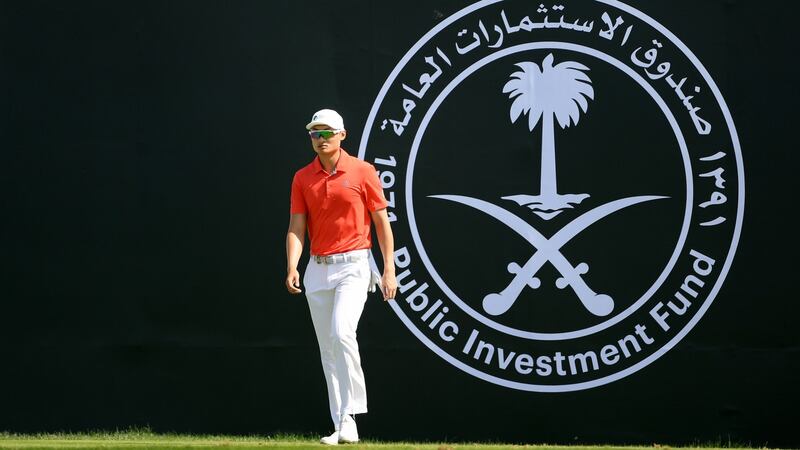 Li Haotong finished two shots behind Dustin Johnson. Photograph: Ross Kinnaird/Getty