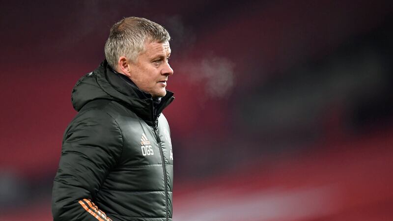 Manchester United manager Ole Gunnar Solskjaer after his team’s latest semi-final defeat. Photograph: PA