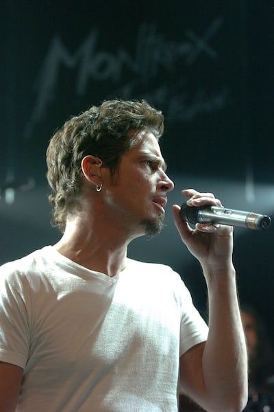 Chris Cornell onstage with Audioslave in 2005. Photograph: EPA/Sandro Campardo