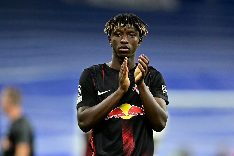 Leipzig midfielder Amadou Haidara: Brighton have had an offer for him rejected by the German side. Photograph: Javier Soriano/AFP)