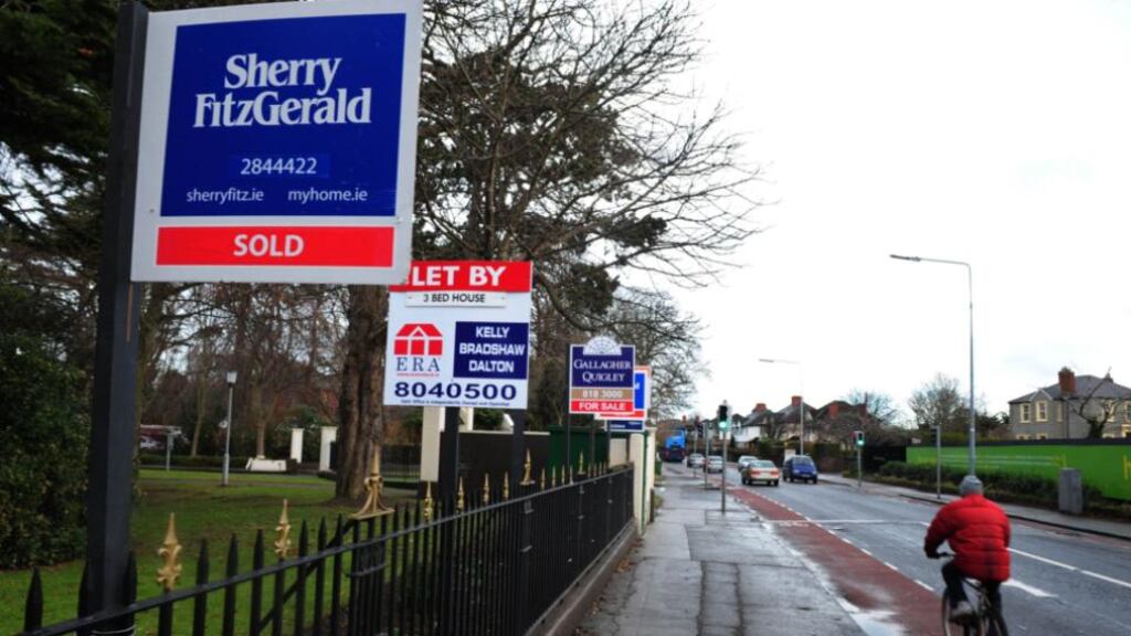 Average property transaction prices rose 4.7 per cent, the survey says, with the annual rate of change in Dublin reaching 17 per cent towards the end of the year. Photograph: Aidan Crawley/Bloomberg