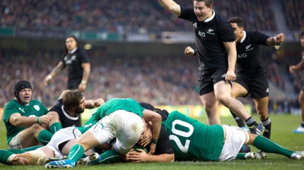 New Zealand will return to Dublin on November 19th next year as part of Ireland’s 2016 Guinness series. Photograph: Getty