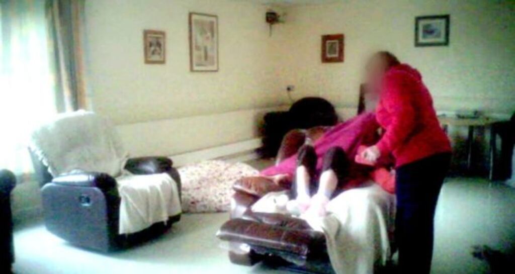 A screengrab from secretly recorded footage in Swinford’s Áras Attracta residential care centre. The HSE has confirmed that four more staff members at the Áras Attracta care home in Co Mayo are being investigated over allegations of abuse of residents. File image: RTÉ.