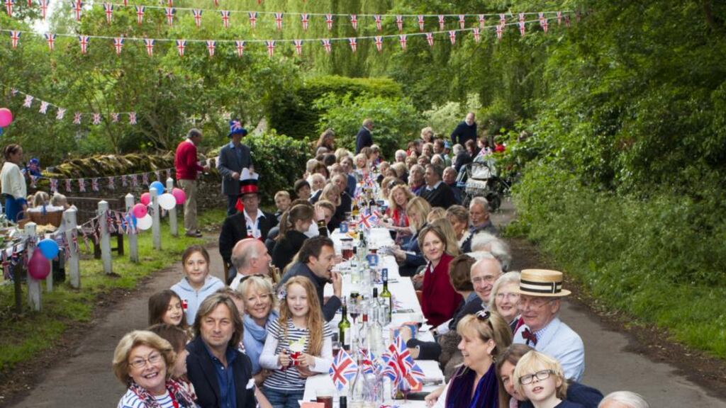 Street party: celebrating Queen Elizabeth’s diamond jubilee, in 2012: had Napoleon or Hitler defeated Britain, the crown would have gone the way of other European monarchies. Photograph: Tim Graham/Getty Images