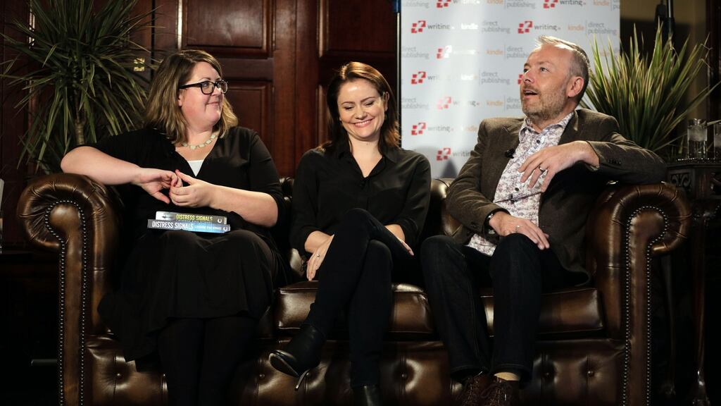 Catherine Ryan Howard, LJ Ross and Rick O’Shea at last weekend’s Amazon event