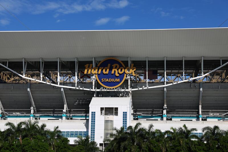 A general view of Hard Rock Stadium in Miami Gardens, Florida. Photograph: Megan Briggs/Getty Images