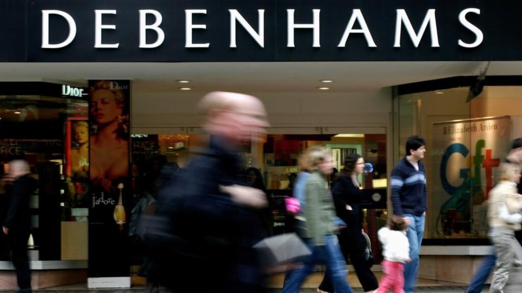 ‘There was no apology for the clear ludicrousness of the situation,’ our reader says of his experience at Debenhams in Blackrock, Co Dublin. Above, a Debenhams outlet in London