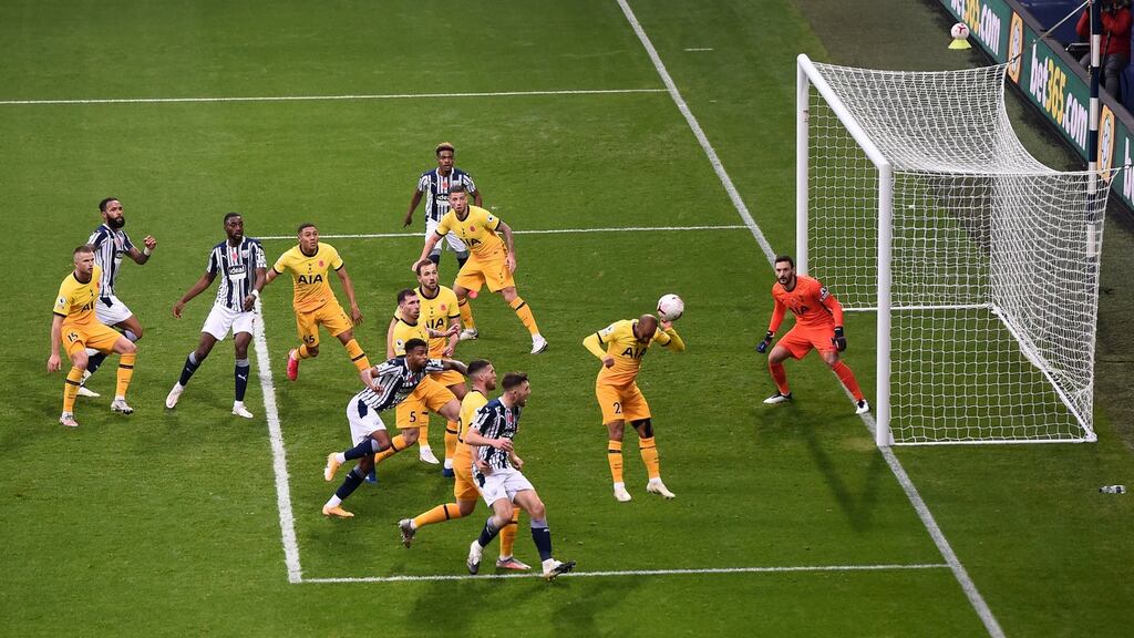 West Brom’s clash with Tottenham was one of the Premier League’s pay-per-view fixtures. Photograph: Laurence Griffiths/PA