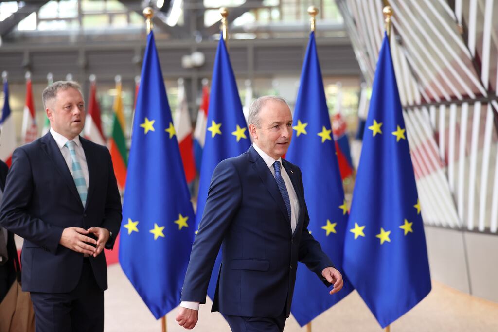 Taoiseach Micheál Martin at last week's summit of the EU council