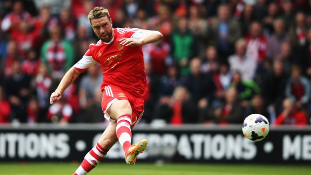Rickie Lambert: believed to have agreed personal terms with Liverpool, the team he supported as a boy but who released him as a teenager. Photograph: Ian Walton/Getty Images