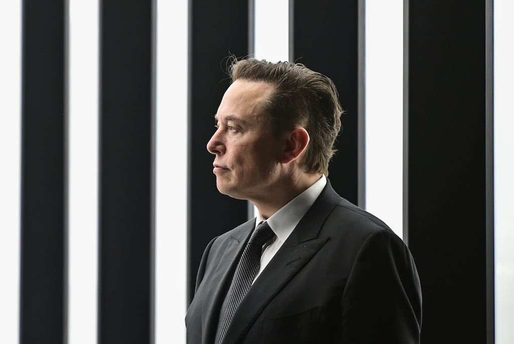 Elon Musk has famously – pointedly – claimed the promotion of 'free speech' as a reason for his pending Twitter purchase. Photograph: Patrick Pleul/Pool/AP