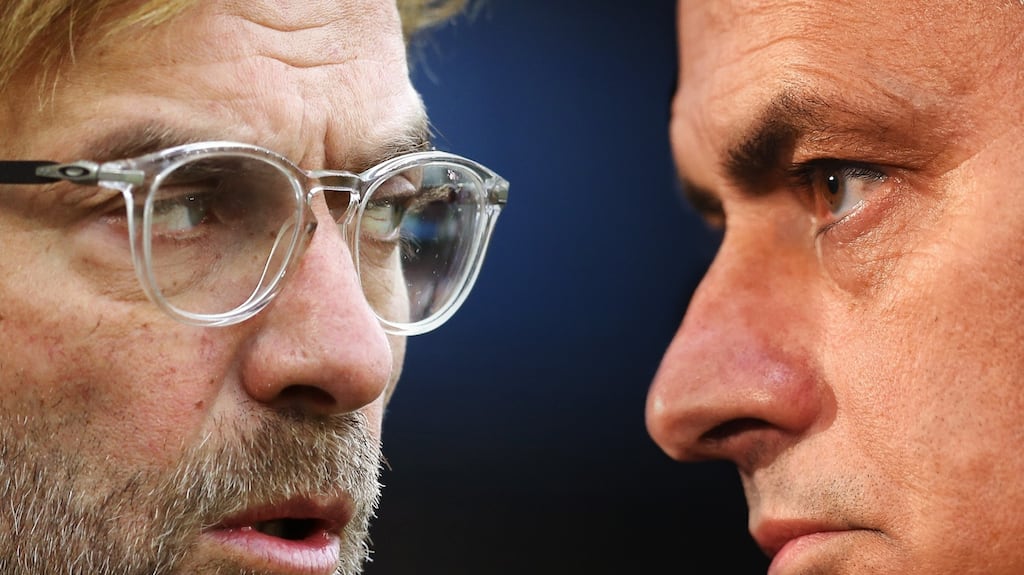 Jurgen Klopp accepts José Mourinho’s latest reminder that “trophies matter” before Manchester United’s visit to Anfield on Sunday. Photograph: Getty Images
