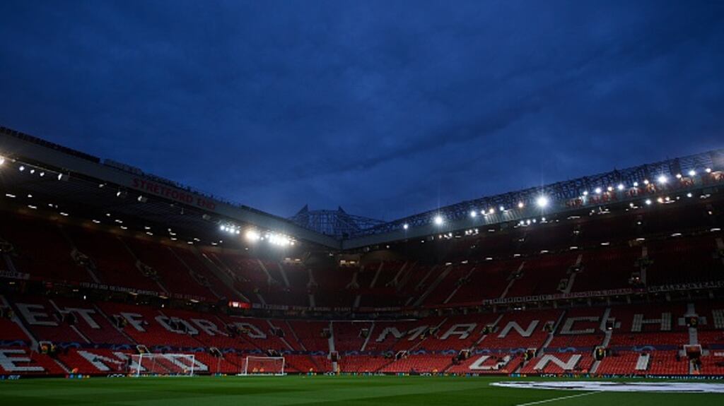 Manchester United arrived late for their match against Valencia at Old Trafford. Photograph: Getty Images