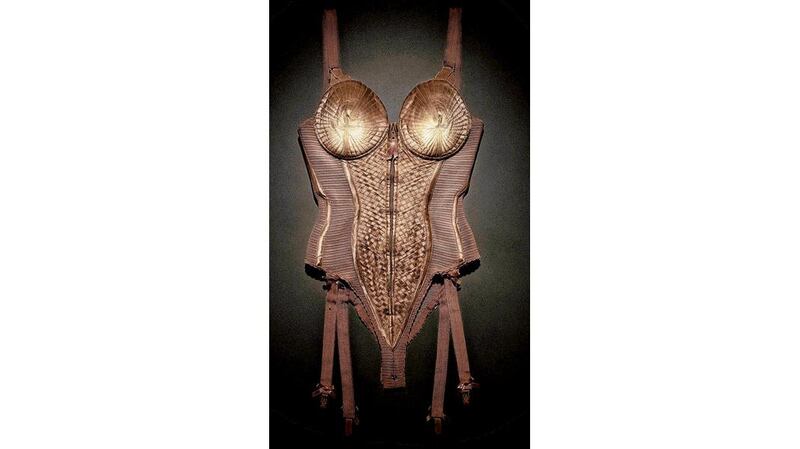 John Paul Gaultier style: the infamous cone bra, for Madonna's Blond Ambition Tour