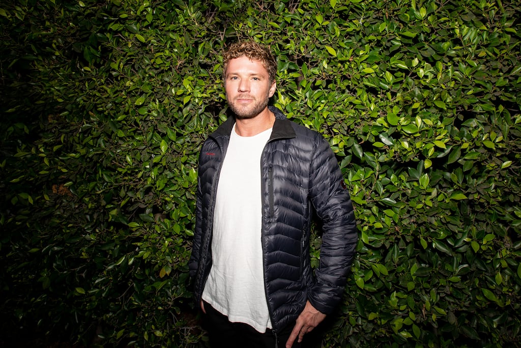 With his blond curls and naughty satyr face, Ryan Phillippe looks remarkably unchanged from his 1990s and 2000s heyday. Photograph: Kelly Lee Barrett/Getty Images