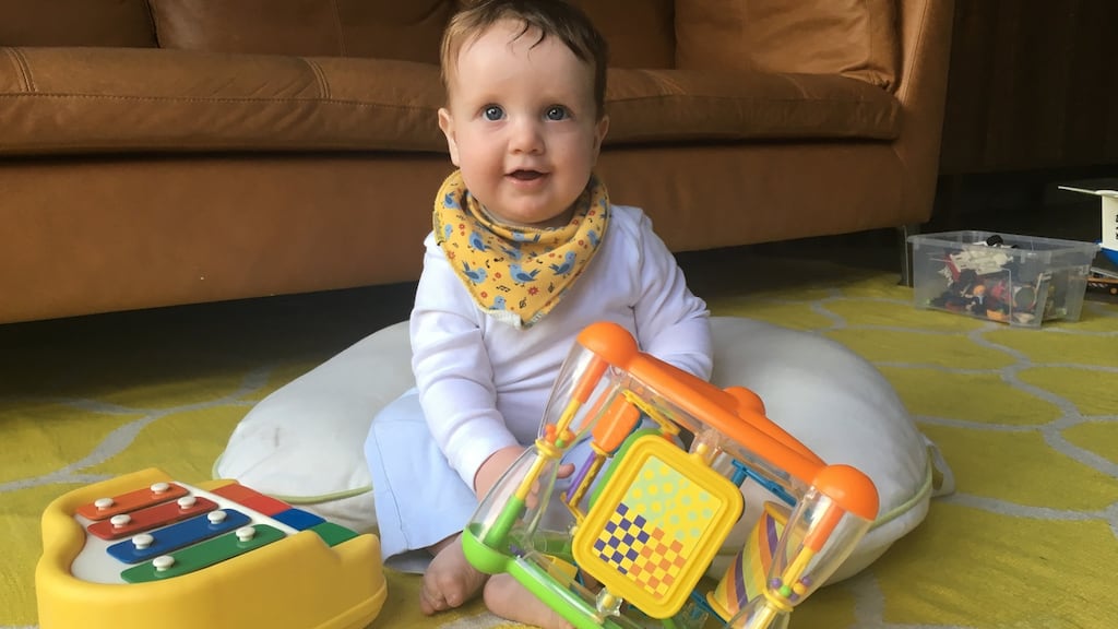 'Leave Louis for longer than 20 seconds and he will have rolled across the room to triumphantly find ‘treasure’ in a tiny piece of his brother’s chokeworthy Lego.'