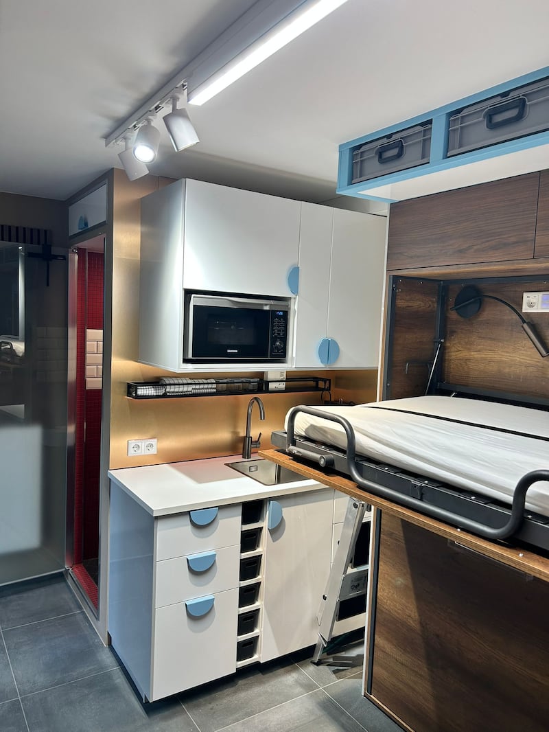 Interior photograph of a "protection room" produced by German-based firm BSSD.