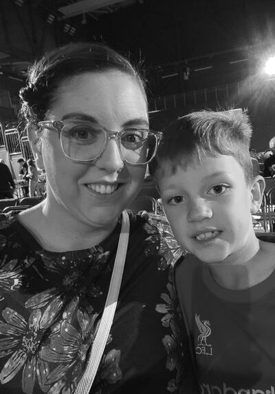 Claire O'Looney with her son Oliver. He is now nine and was five when he was diagnosed with ADHD.