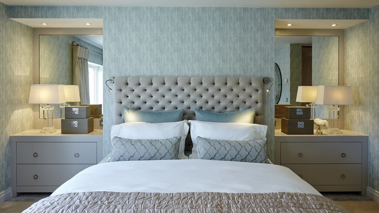 The main bedroom in a showhouse in the Ardilea Crescent scheme