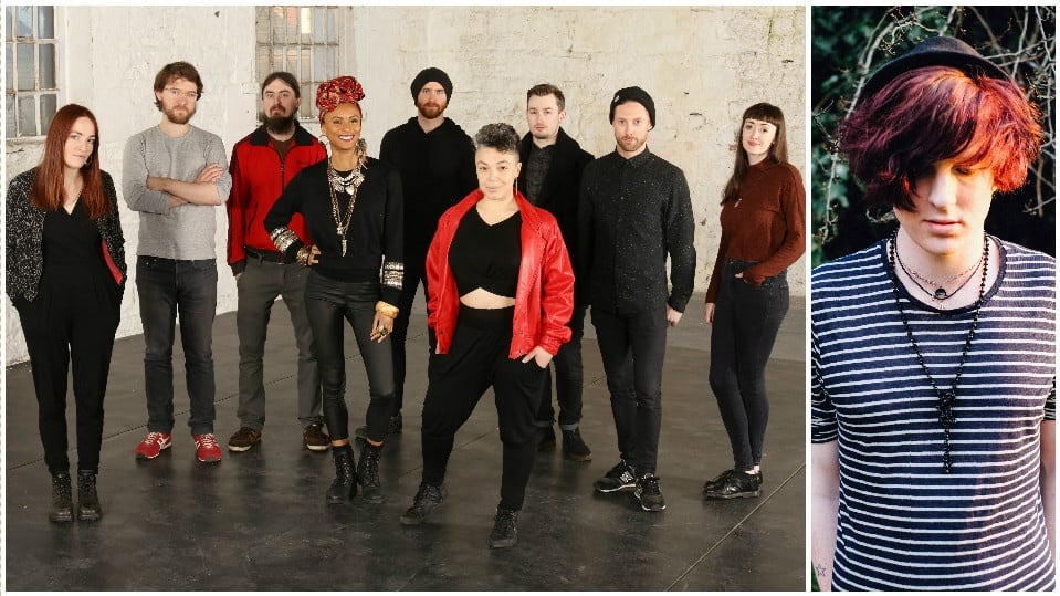 Music: (left to right) Radie Peat, Brian Flanagan, Cormac Mac Diarmada of the band Rue; Loah (Sallay Garnett); Stephen McHale, Jess Kav, Neill Dorrington, Tommy Gray of Barq; and Maria Kelly; Bry or Brian O’Reilly. Group photograph: Alan Betson