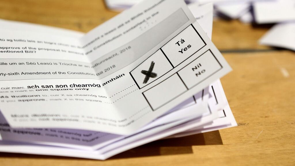 Under the Referendum Act, applications to bring petitions seeking leave to challenge the result of a referendum must be presented seven days after the official result is published in ‘Iris Oifigiúil’. Photograph: PAUL FAITH/AFP/Getty Images
