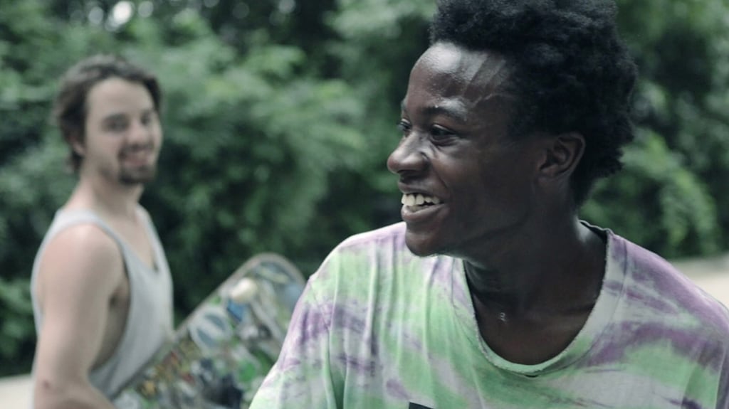Zack Mulligan and Keire Johnson in Minding the Gap, Bing Liu’s Oscar-nominated documentary. Photograph courtesy of Sundance Institute Zack Mulligan and Keire Johnson in Minding the Gap, Bing Liu’s Oscar-nominated documentary. Photograph courtesy of Sundance Institute