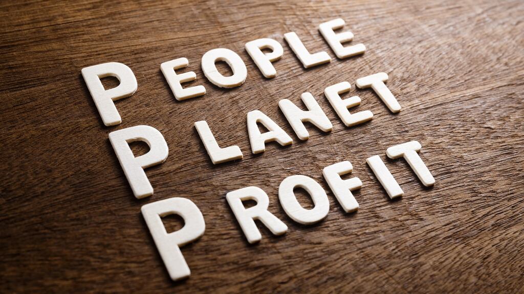 It is about, what sustainability expert John Elkington coined, the triple bottom line of people, planet and profit. Photograph: iStock