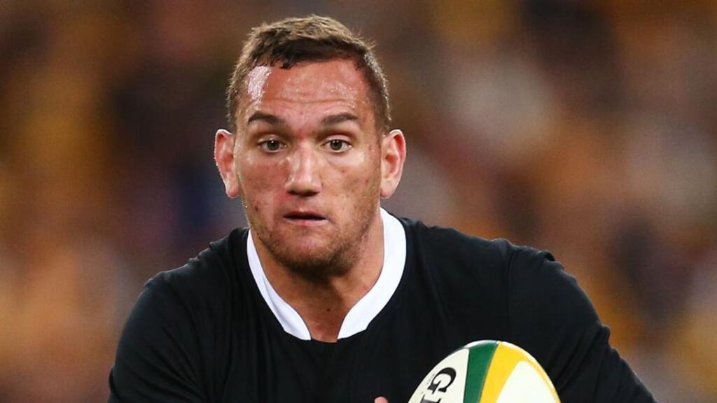 Aaron Cruden is suffering with a knee injury and may not be fit for the All Blacks’ return match with Australia. Photograph: Getty Images.
