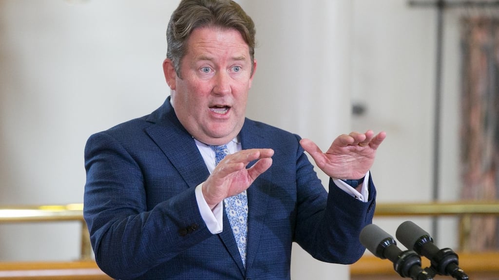 Minister for Housing Darragh O Brien: independent review of redress scheme’s rates would be carried out by Society of Chartered Surveyors Ireland (SCSI) in February. Photograph: Gareth Chaney/Collins