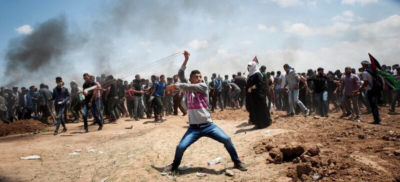 Monday’s violence on the border, which took place as the United States opened its new embassy in Jerusalem, was the bloodiest for Palestinians since the 2014 Gaza conflict. PhotographL Luca Piergiovanni/EPA